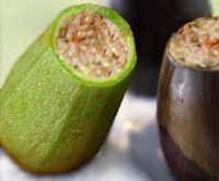 Recette libanaise courgettes et aubergines farcies