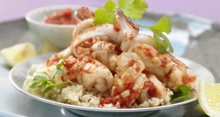 Recette libanaise calamars épicés