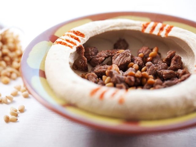 Recette libanaise hommos à la viande