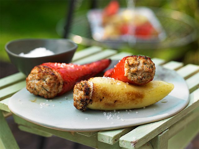 Recette libanaise poivrons farcis au poulet